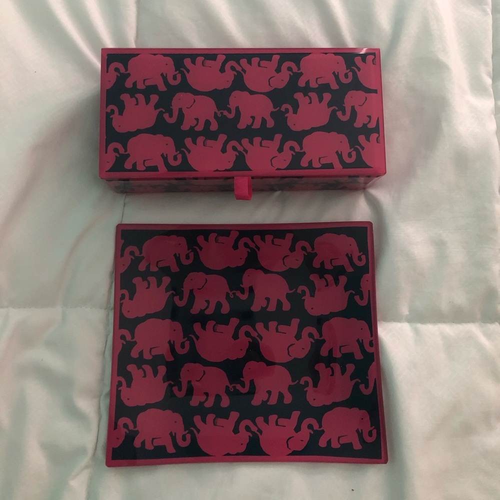 Lilly Pulitzer Jewelry Box and Dish